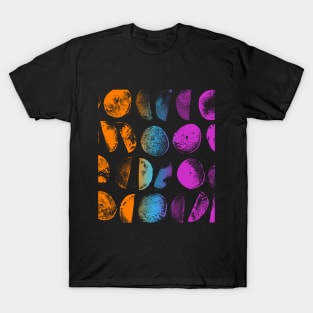 Vintage Multicolor Rock Pattern Art T-Shirt